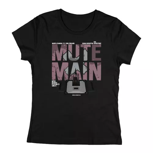 Mute Main női póló (Fekete)