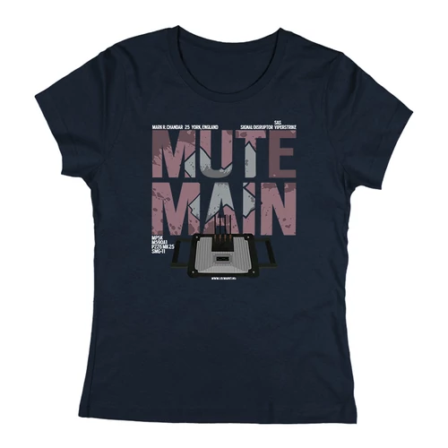 Mute Main női póló (Sötétkék)