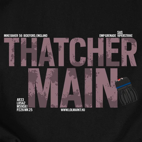Thatcher Main férfi póló (B_Fekete)