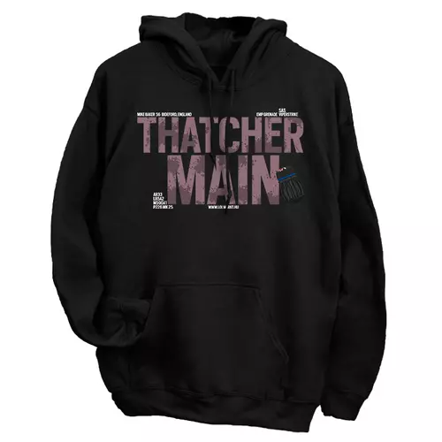Thatcher Main kapucnis pulóver (Fekete)