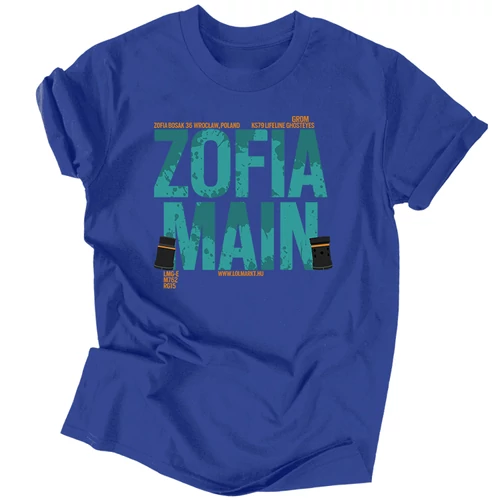 Zofia Main férfi póló (Királykék)