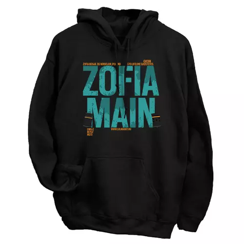 Zofia Main kapucnis pulóver (Fekete)
