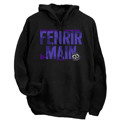 Fenrir Main kapucnis pulóver (Fekete)