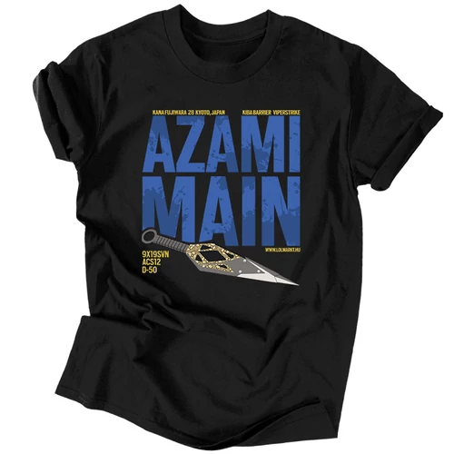 Azami Main férfi póló (Fekete)