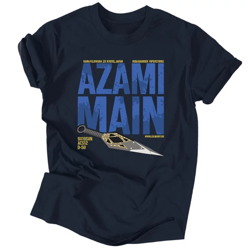 Azami Main férfi póló (Sötétkék)
