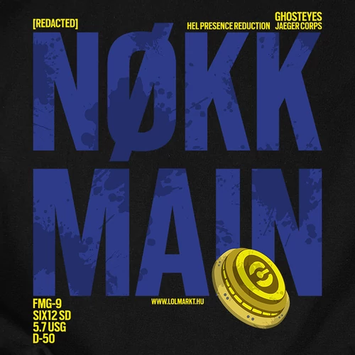 Nøkk Main férfi póló (B_Fekete)
