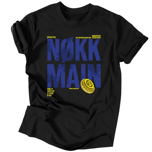Nøkk Main férfi póló (Fekete)