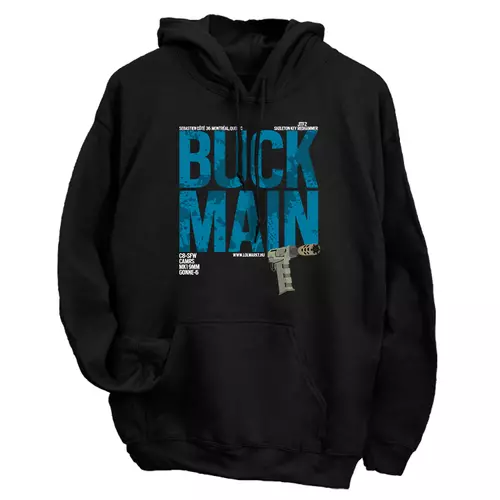 Buck Main kapucnis pulóver (Fekete)