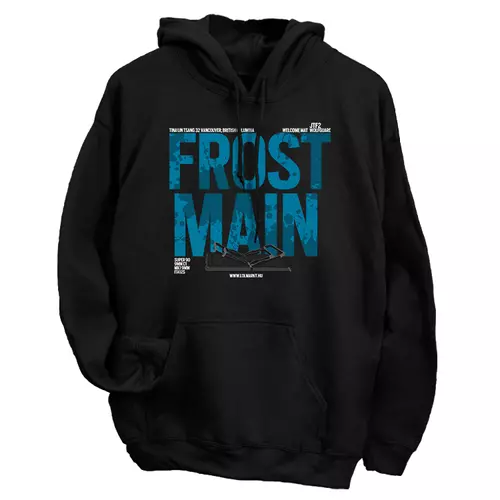 Frost Main kapucnis pulóver (Fekete)