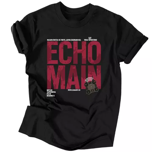 Echo Main férfi póló (Fekete)