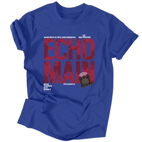 Echo Main férfi póló (Királykék)