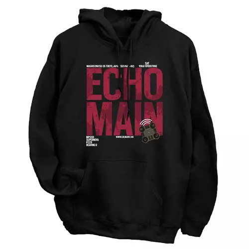Echo Main kapucnis pulóver (Fekete)