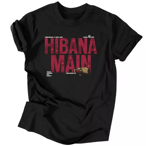 Hibana Main férfi póló (Fekete)