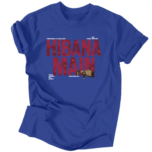 Hibana Main férfi póló (Királykék)