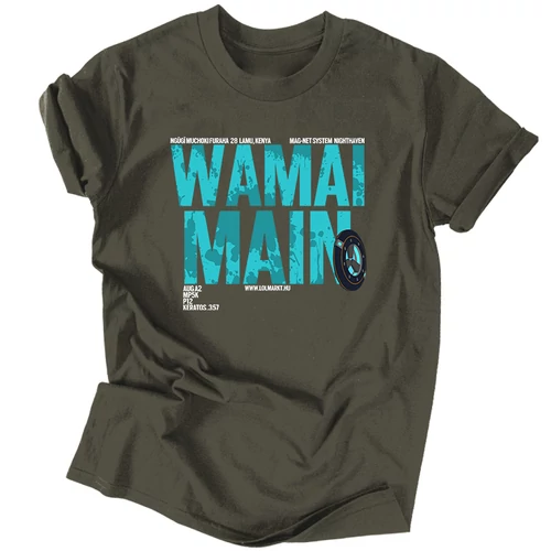 Wamai Main férfi póló (Grafit)