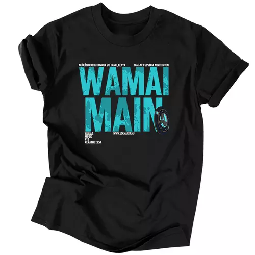 Wamai Main férfi póló (Fekete)
