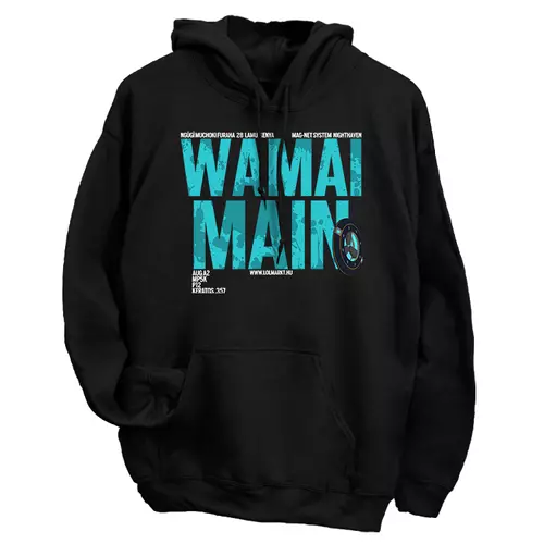 Wamai Main kapucnis pulóver (Fekete)