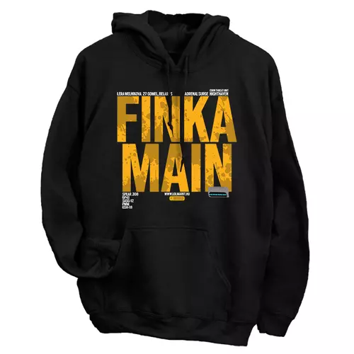 Finka Main kapucnis pulóver (Fekete)
