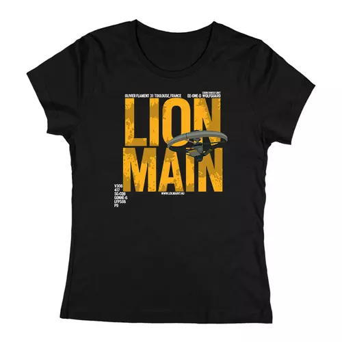 Lion Main női póló (Fekete)