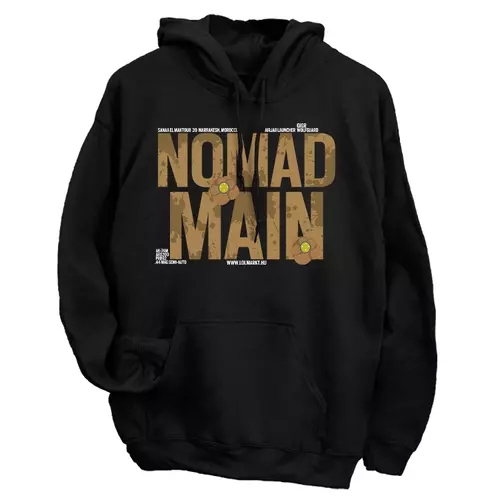 Nomad Main kapucnis pulóver (Fekete)