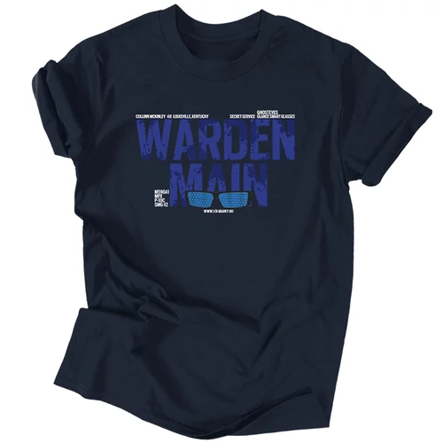 Warden Main férfi póló (Sötétkék)