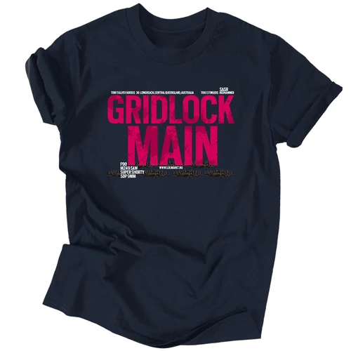 Gridlock Main férfi póló (Sötétkék)