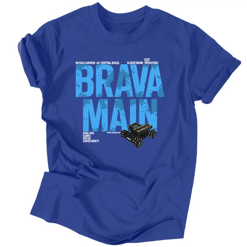 Brava Main férfi póló (Királykék)