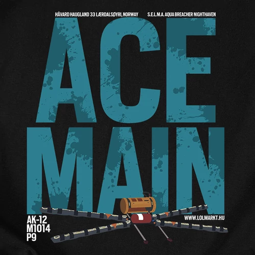 Ace Main kapucnis pulóver (B_Fekete)