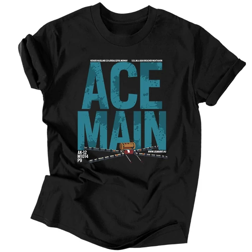 Ace Main férfi póló (Fekete)