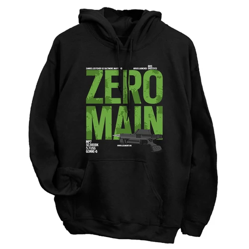 Zero Main kapucnis pulóver (Fekete)
