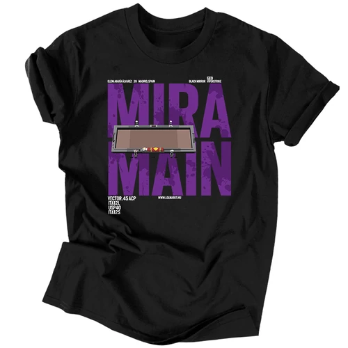 Mira Main férfi póló (Fekete)