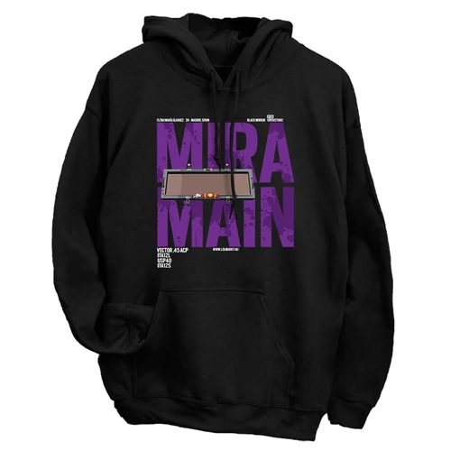 Mira Main kapucnis pulóver (Fekete)