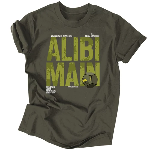 Alibi Main férfi póló (Grafit)