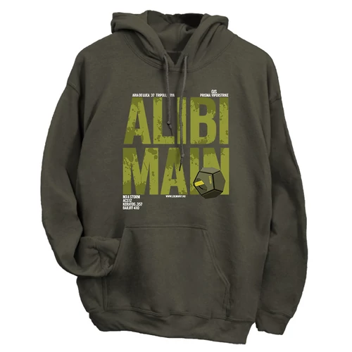 Alibi Main kapucnis pulóver (Grafit)