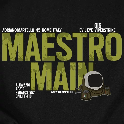 Maestro Main férfi póló (B_Fekete)