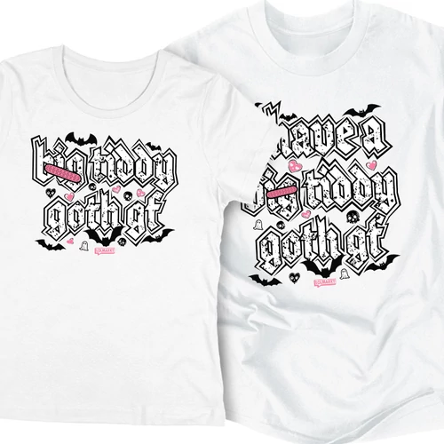 big tiddy goth gf póló szett (Fehér)