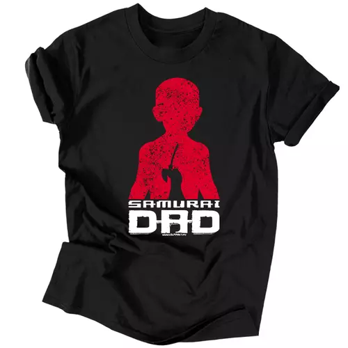 Samurai Dad férfi póló (Fekete)