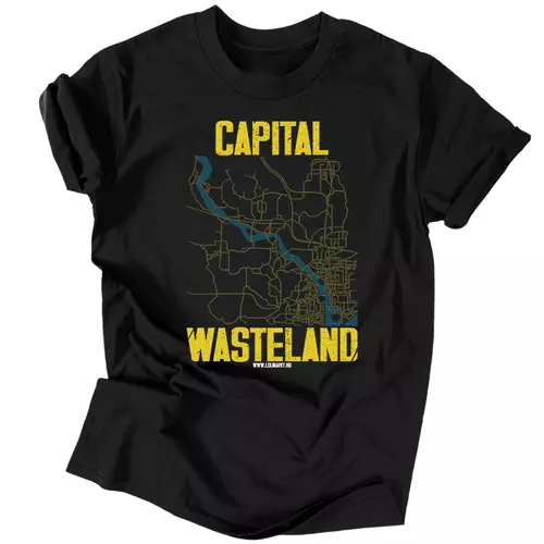 Capital Wasteland férfi póló (Fekete)