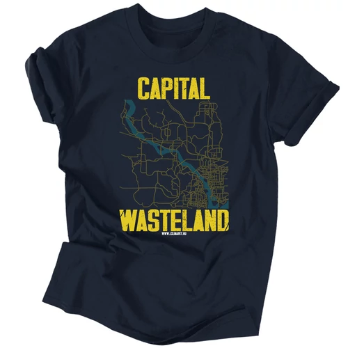 Capital Wasteland férfi póló (Sötétkék)