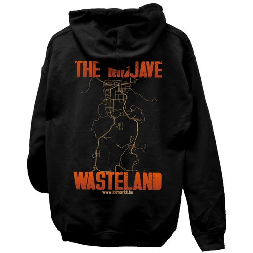 The Mojave Wasteland kapucnis pulóver (Fekete)