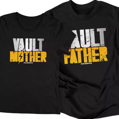 Vault Family páros póló szett (Fekete)