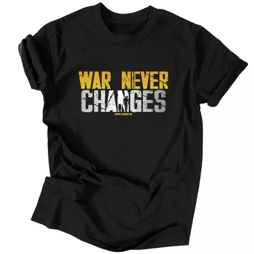 War never changes férfi póló (Fekete)