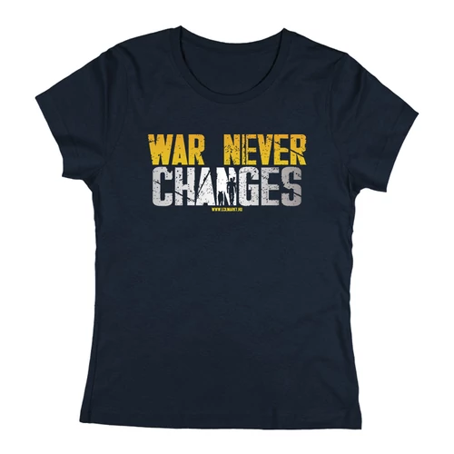 War never changes női póló (Sötétkék)