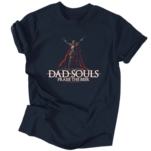 Dad Souls férfi póló (Sötétkék)
