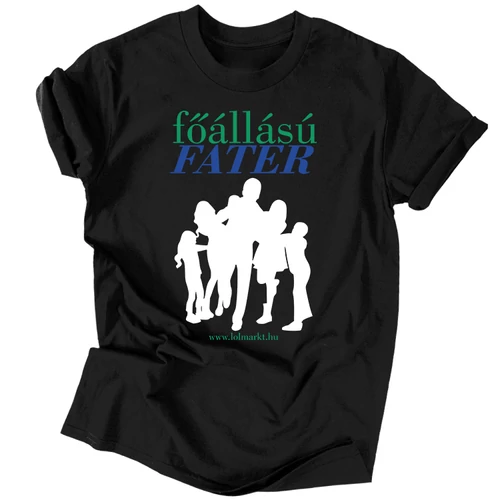 Főállású fater férfi póló Fekete)