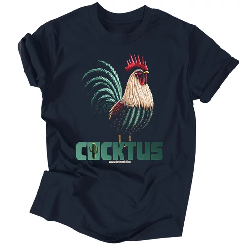Cocktus férfi póló (Sötétkék)