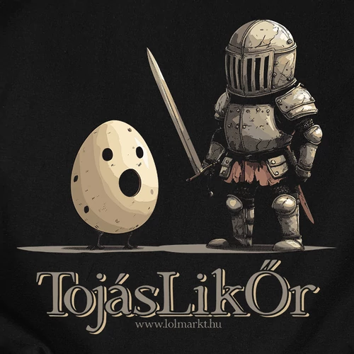 TojásLikŐr női póló (B_Fekete)