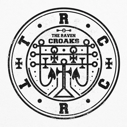 The Raven Croaks - Sigil of TRC - fém bögre (B_Fehér)