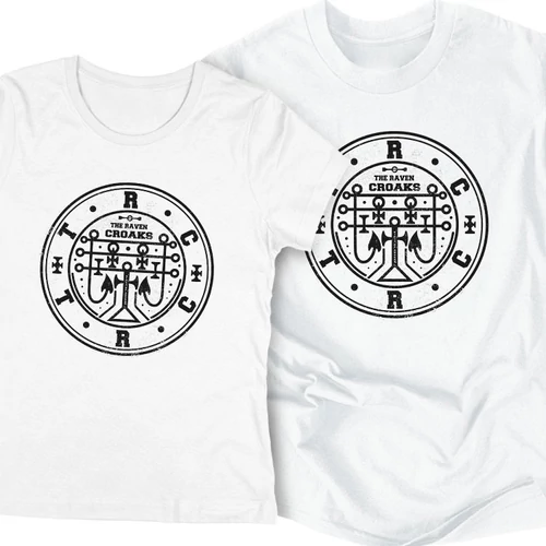 The Raven Croaks - Sigil of TRC -  páros póló szett (Fehér - Fehér)