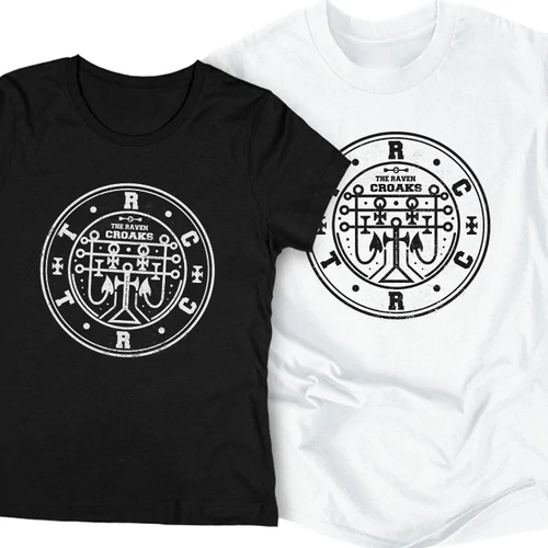 The Raven Croaks - Sigil of TRC -  páros póló szett (Fekete - Fehér)